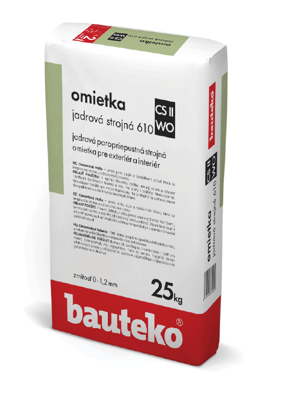 BAUTEKO jadrová omietka strojná jemná 610-1/25